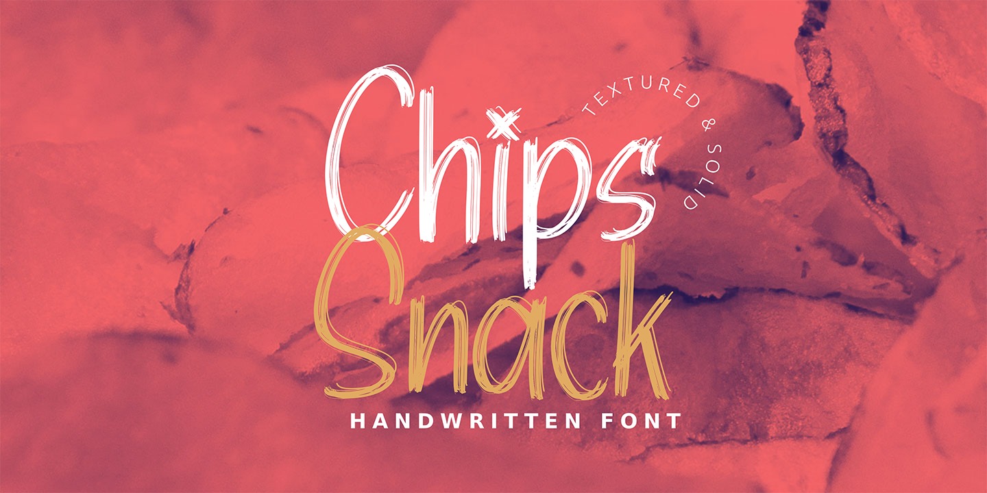 Пример шрифта Chips Snack #9